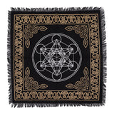 Esoteric Fringed Altar Cloth - Chakra Chart - SHAMTAM.COM