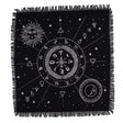 Esoteric Fringed Altar Cloth - Moon & Sun Chart - SHAMTAM.COM