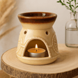 Essential Oil and Wax Melt Burner, Cream - SHAMTAM.COM