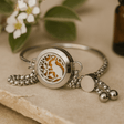 Essential Oil Diffuser Bracelet Cat And Flowers 20mm - SHAMTAM.COM