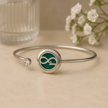 Bracciale diffusore di oli essenziali Amore infinito 20mm