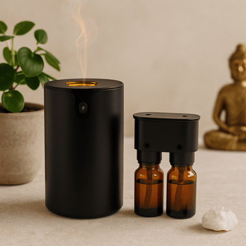 Eterisk oljediffusor nebulisator vattensfri USB-C uppladdningsbar 10ml