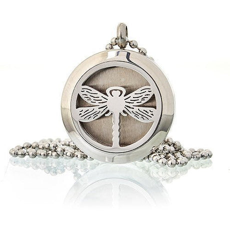 Aromatherapy Necklace - Dragonfly - Oil Diffuser 25mm - SHAMTAM.COM