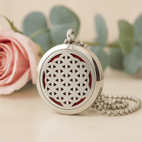 Essential Oil Diffuser Necklace Flower Of Life 30mm - SHAMTAM.COM
