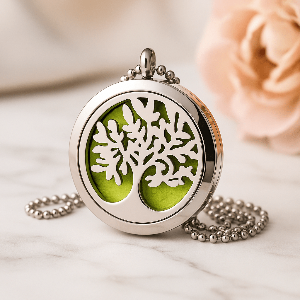 Essential Oil Diffuser Necklace, Tree of Life 30mm - SHAMTAM.COM