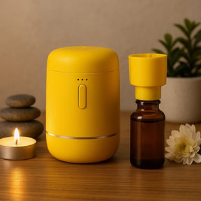 Essential Oil Diffuser Yellow USB Rechargeable Waterless - SHAMTAM.COM