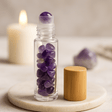 Essential Oil Roller Bottle - Amethyst Wooden Cap - SHAMTAM.COM
