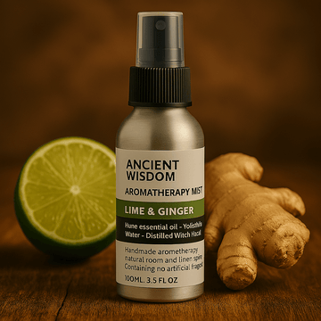 Raumspray mit ätherischem Öl – Limette und Ingwer 100ml