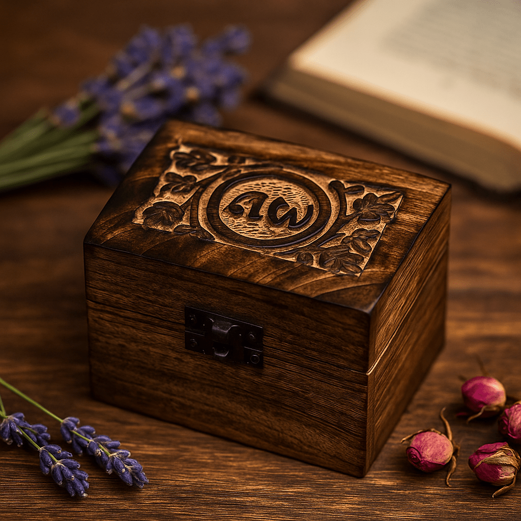 Essential Oil Storage Box 6 - Slot 10ml Mango Wood - SHAMTAM.COM