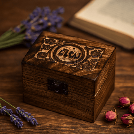 Essential Oil Storage Box 6 - Slot 10ml Mango Wood - SHAMTAM.COM