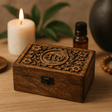 Essential Oil Storage Box Mango Wood 24 Slots - SHAMTAM.COM