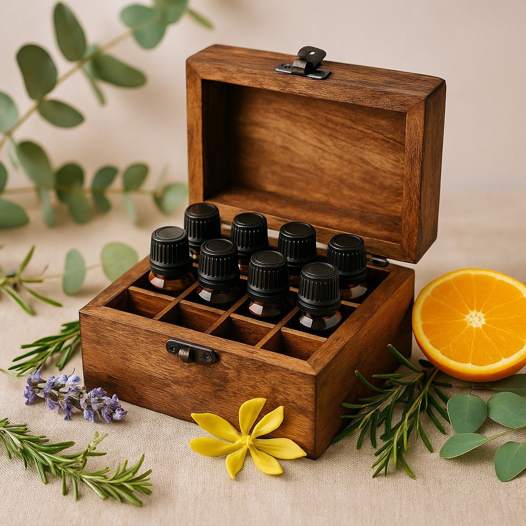 Essential Oils Set 12 - Pack Aromatherapy Box - SHAMTAM.COM