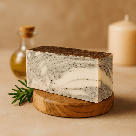 Exfoliating Bar Soap with Coconut and Olive Oil - SHAMTAM.COM