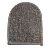 Exfoliating Bath Mitt Bamboo Linen Charcoal - SHAMTAM.COM