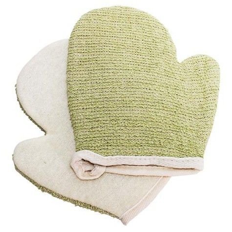 Exfoliating Mitt Jute Blend Assorted Colors - SHAMTAM.COM