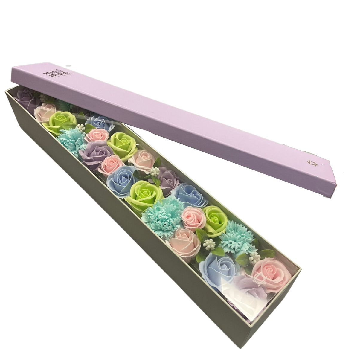 Soap Flowers Extra Long Box - Baby Blessings - Blues - SHAMTAM.COM