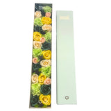 Soap Flowers Extra Long Box - Spring Celebrations - Yellow & Greens - SHAMTAM.COM