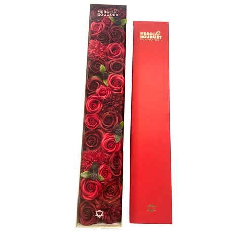 Soap Flowers Extra Long - Classic Red Roses - SHAMTAM.COM