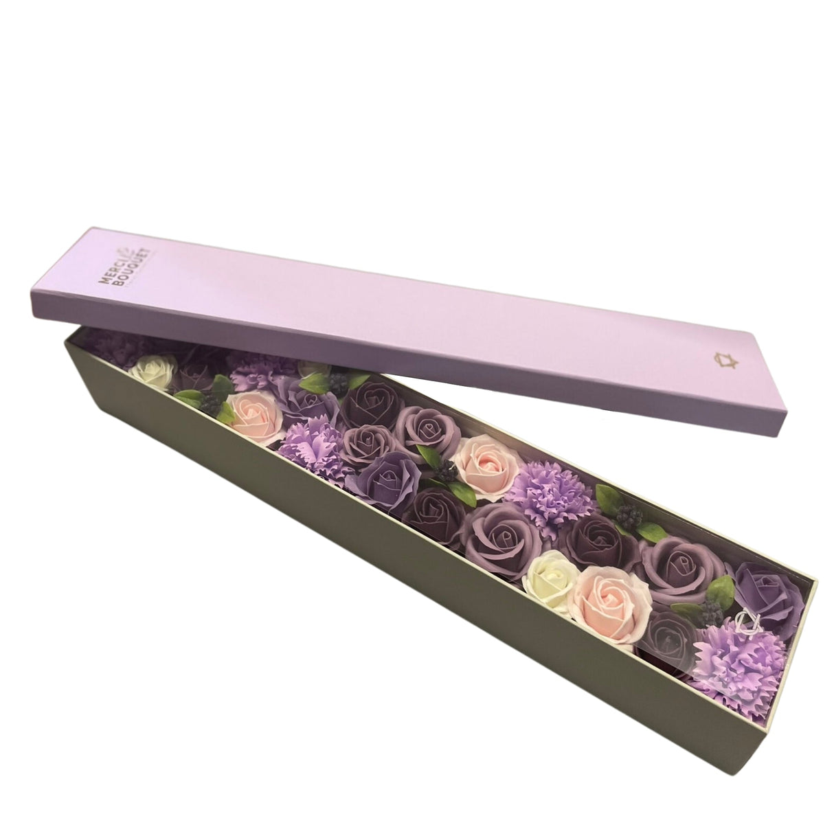 Soap Flowers Extra Long - Lavender Rose & Carnation - SHAMTAM.COM