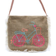 Fab Fringe Bag - Bicycle Embroidery - SHAMTAM.COM