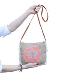 Fab Fringe Bag - Bicycle Embroidery - SHAMTAM.COM