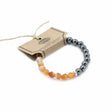 Carnelian Bracelet Faceted Magnetic Gemstone - SHAMTAM.COM