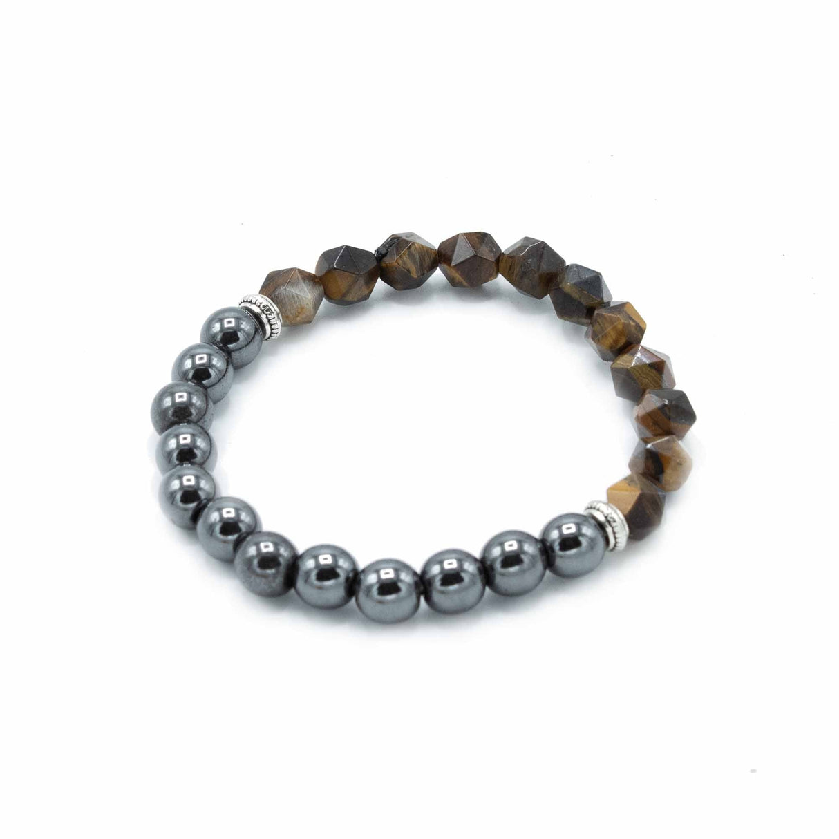 Tiger Eye Bracelet Faceted Magnetic Gemstone - SHAMTAM.COM