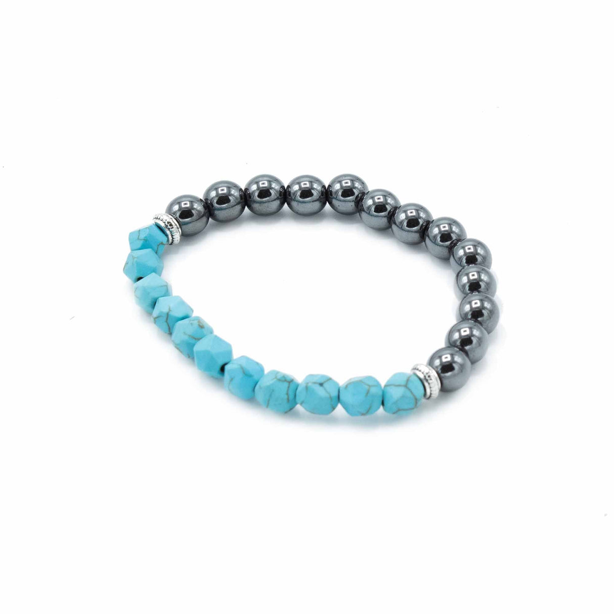 Turquoise Magnetic Bracelet Faceted Crystal Gemstone - SHAMTAM.COM