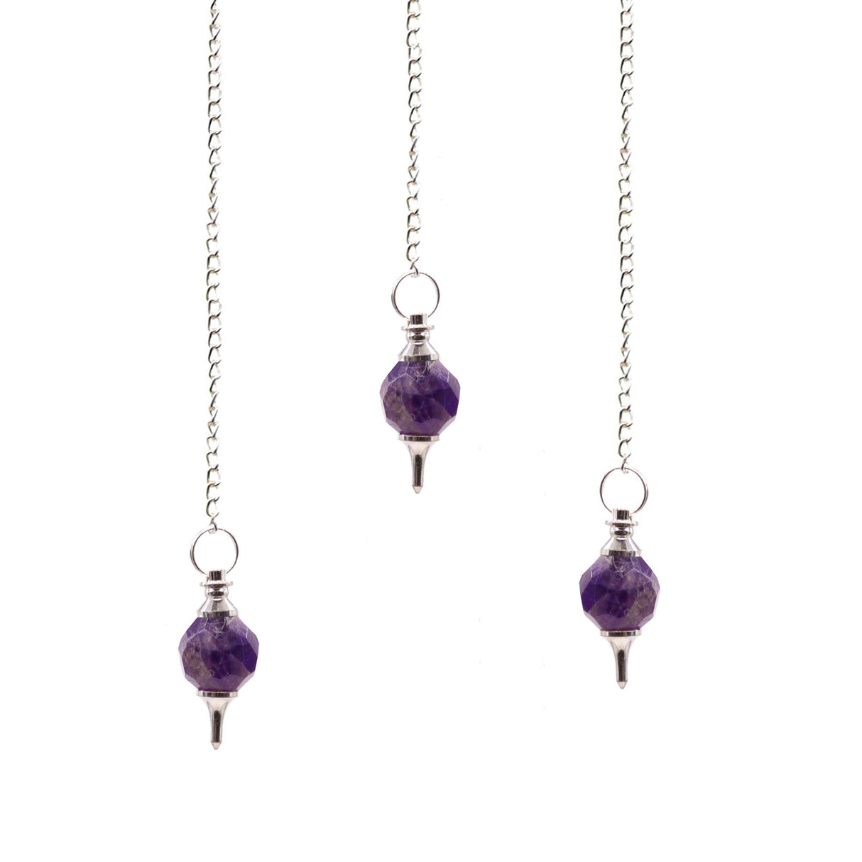 Amethyst Pendulum - Faceted Gemstone - SHAMTAM.COM