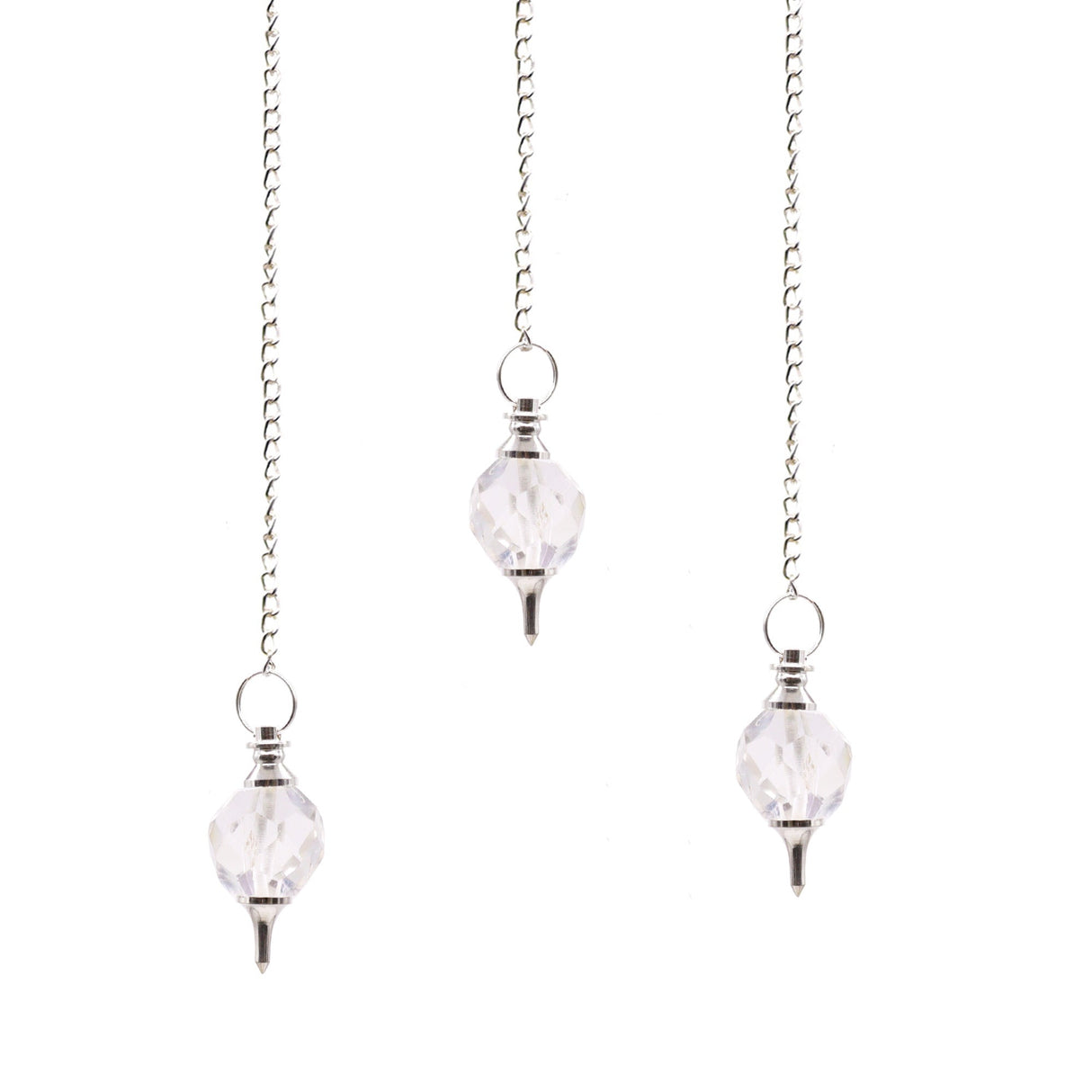 Rock Quartz Pendulum - Faceted Gemstone - SHAMTAM.COM