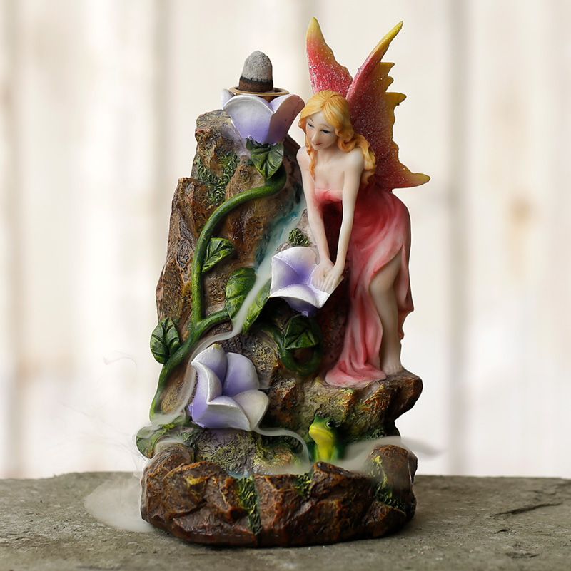 Incense Waterfall Backflow Burner - Fairy Flower Garden - SHAMTAM.COM