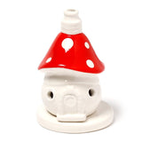 Fairy Toadstool House Ceramic Incense Cone Burner - SHAMTAM.COM