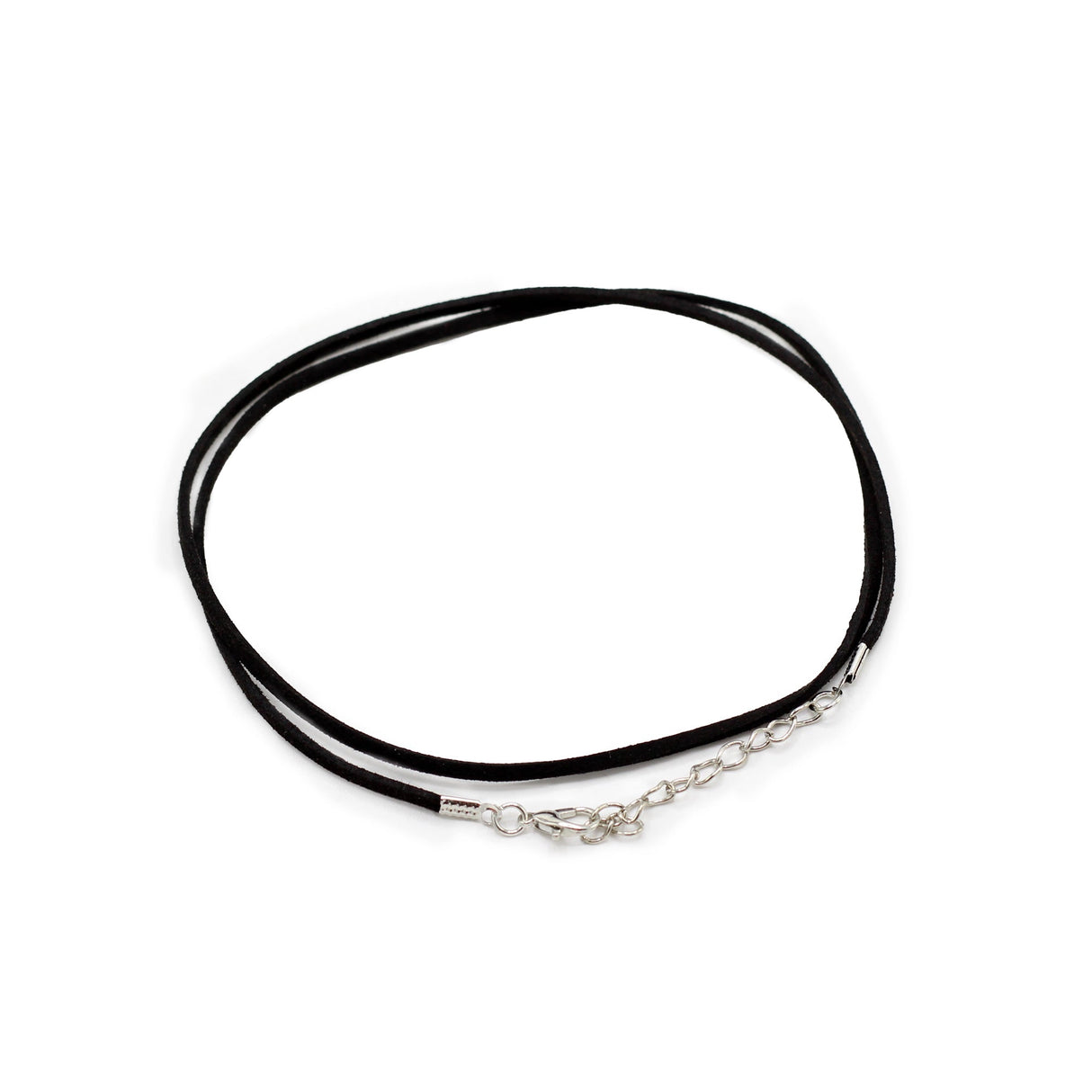 Faux EcoLeather Pendant Cord - 2.5mm x 55cm - Black A001 - SHAMTAM.COM