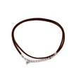 Faux EcoLeather Pendant Cord - 2.5mm x 55cm - Dark Brown A010 - SHAMTAM.COM