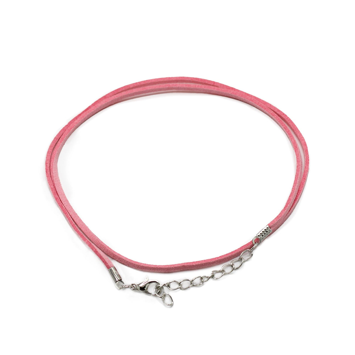 Faux EcoLeather Pendant Cord - 2.5mm x 55cm - Pink A064 - SHAMTAM.COM