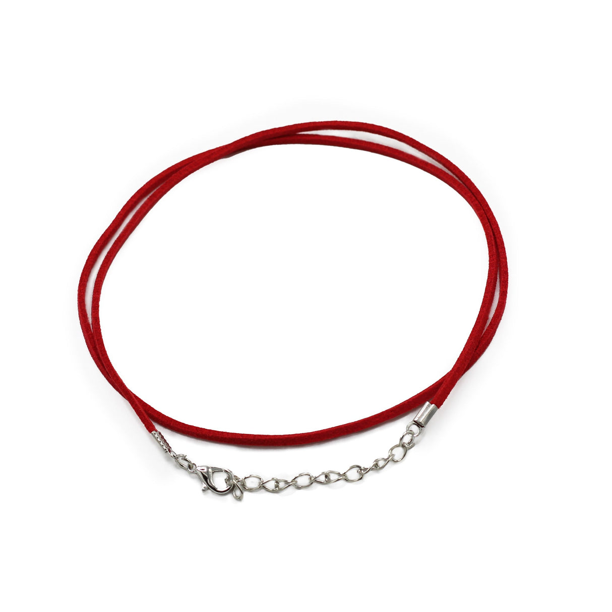 Faux EcoLeather Pendant Cord - 2.5mm x 55cm - Red A056 - SHAMTAM.COM