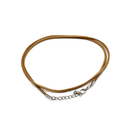 Faux EcoLeather Pendant Cord - 2.5mm x 55cm - Tan A120 - SHAMTAM.COM