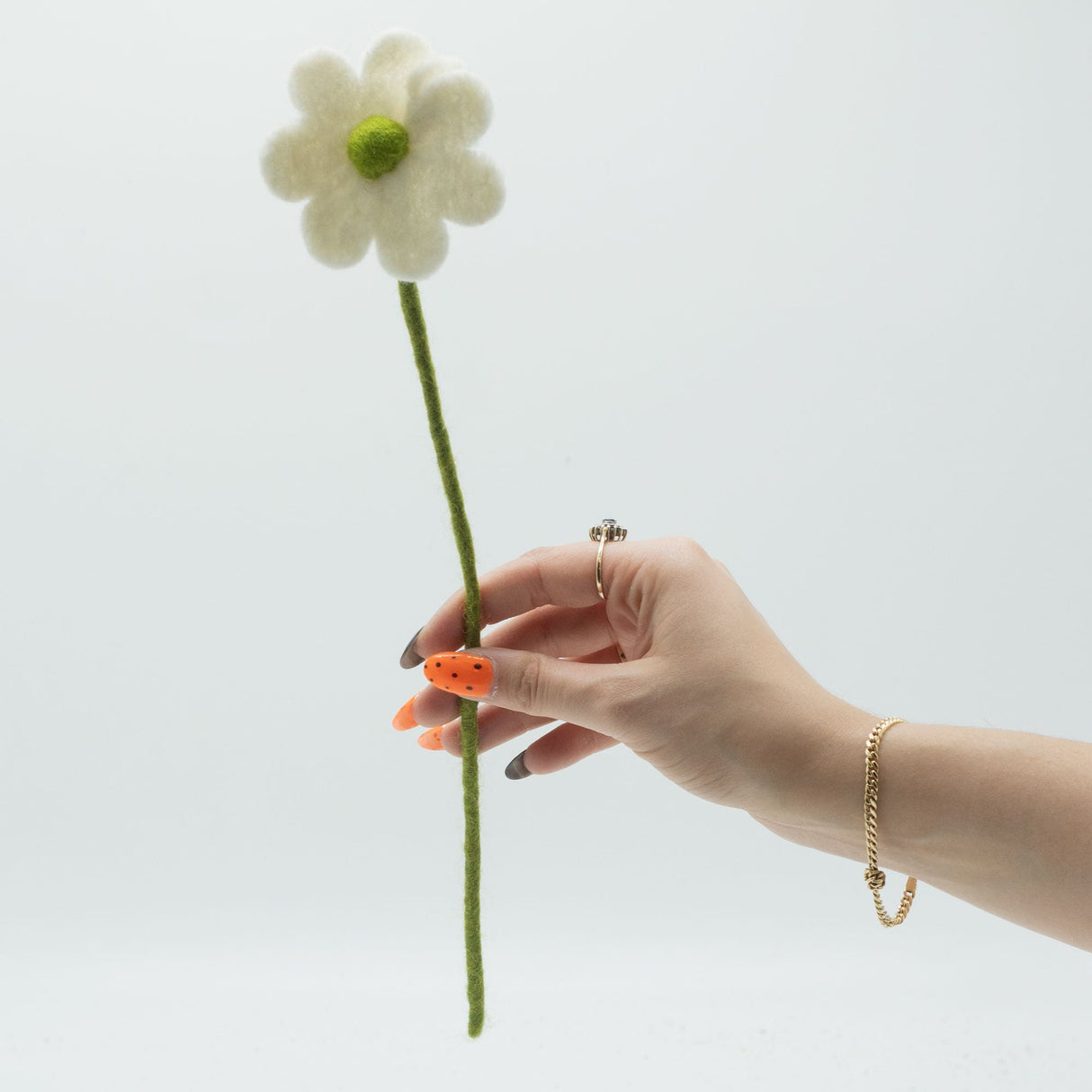 Felt Flowers - Daisy (assorted colours) (6 pcs) - SHAMTAM.COM
