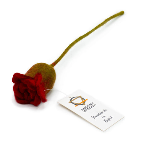 Felt Flowers - Red Roses (6 pcs) - SHAMTAM.COM