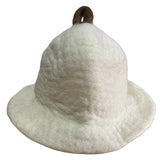 Felted Sauna Bowl Hat - Natural - SHAMTAM.COM