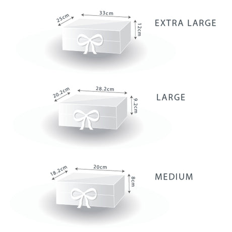 Flat Pack Gift Box - Extra Large (33x25x12cm) - Red - SHAMTAM.COM