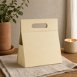 Flat Pack Gift Box - Hand Box (20 × 10 × 20 cm) - Ivory — styled in a warm, naturally lit interior