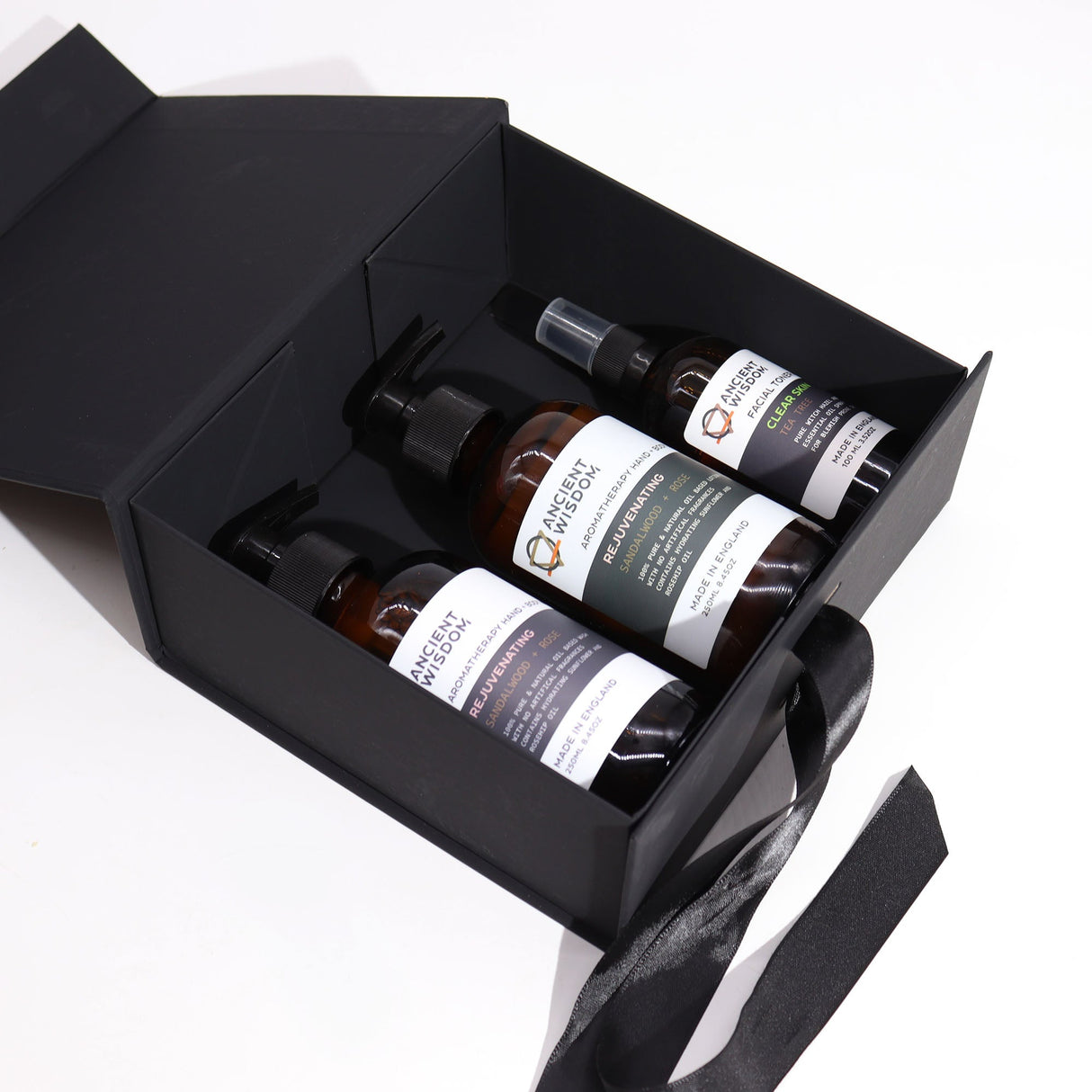 Flat Pack Gift Box - Medium Square (20x18.2x8cm) - Black - SHAMTAM.COM