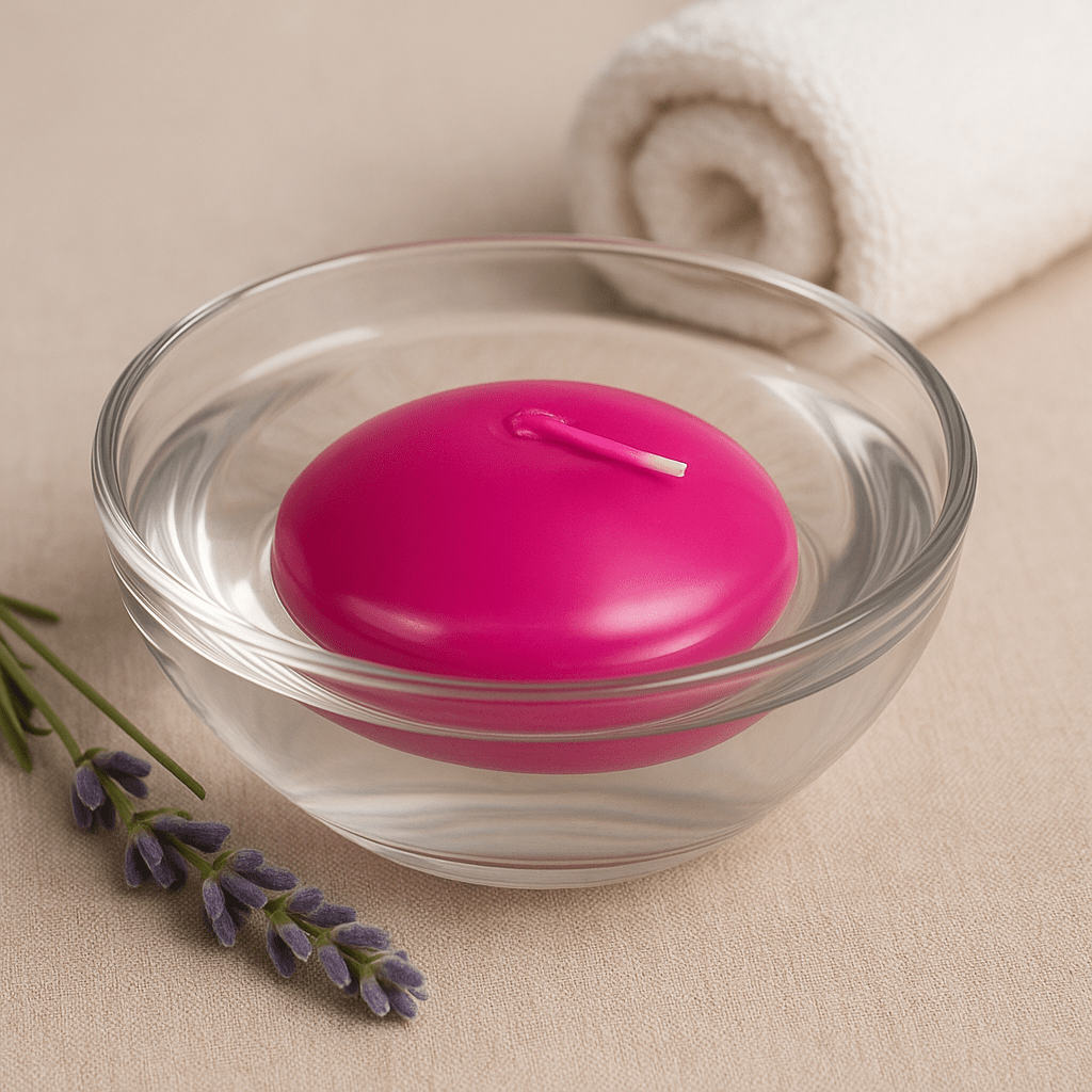 Floating Candles Large Lavender Unscented Set of 3 - SHAMTAM.COM