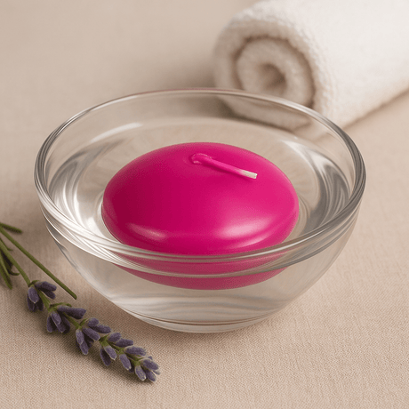 Floating Candles Large Lavender Unscented Set of 3 - SHAMTAM.COM