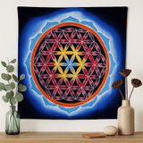 Flower of Life and Love Artwork 107x103cm - SHAMTAM.COM
