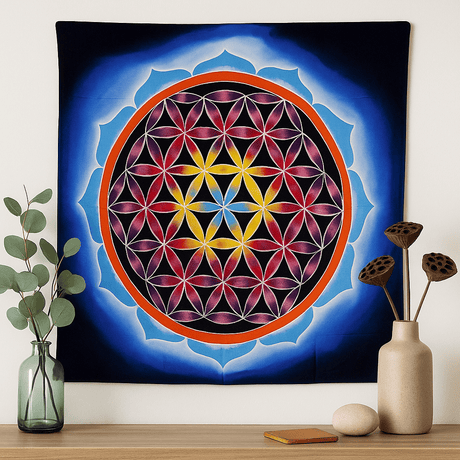 Flower of Life and Love Artwork 107x103cm - SHAMTAM.COM