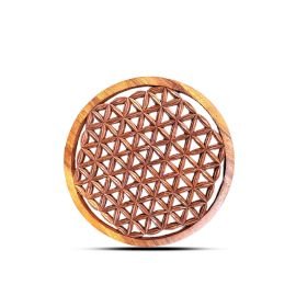Flower of Life Wooden Wall Panel 30 cm - SHAMTAM.COM