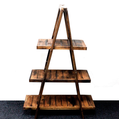 Folding "A" Frame Display - Brown - SHAMTAM.COM