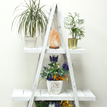 Folding A-Frame Display Stand Whitewash